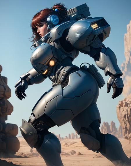 05284-3785799000-4K, Masterpiece, highres, absurdres,photorealistic, Parrley_armor, a woman in a suit of armor ,wearing Parrley_armor, big bulky.png